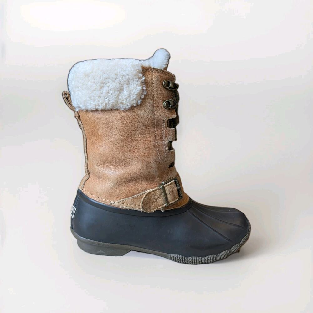 Sperry Top-Sider Saltwater Misty Thinsulate Genuine Shearling Boots Women's 9